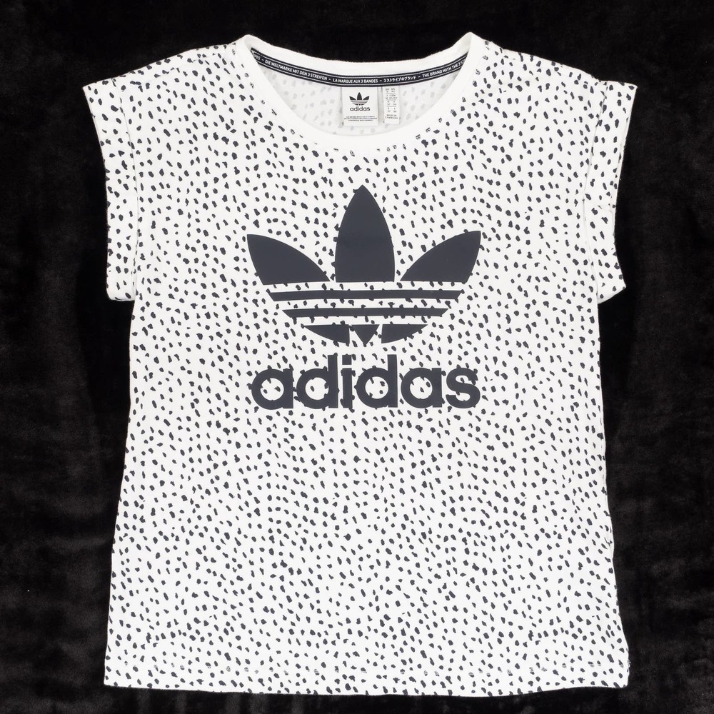 Adidas Originals NMB Tee Women's Extra Small White Polka Dot